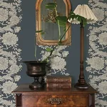 A-Street Prints Gisela Blue Floral Columns Wallpaper | Wallpaper Twins A-Street Prints Gisela Blue Floral Columns Wallpaper - SKU 4173-27642