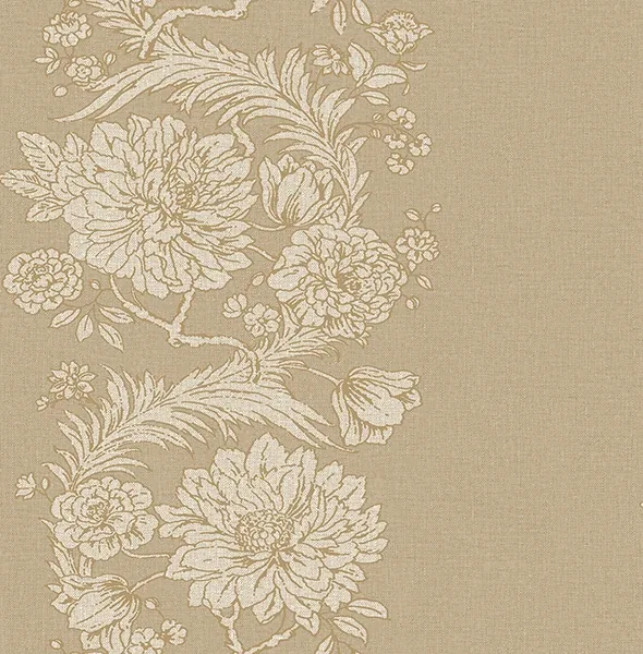 A-Street Prints Gisela Neutral Floral Columns Wallpaper - SKU 4173-27640
