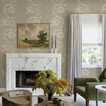 A-Street Prints Gisela Neutral Floral Columns Wallpaper | Wallpaper Twins A-Street Prints Gisela Neutral Floral Columns Wallpaper - SKU 4173-27640