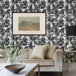 A-Street Prints Giulietta Black Painterly Geometric Wallpaper | Wallpaper Twins A-Street Prints Giulietta Black Painterly Geometric Wallpaper - SKU 4014-26404