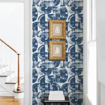 A-Street Prints Giulietta Blue Painterly Geometric Wallpaper | Wallpaper Twins A-Street Prints Giulietta Blue Painterly Geometric Wallpaper - SKU 4014-26407