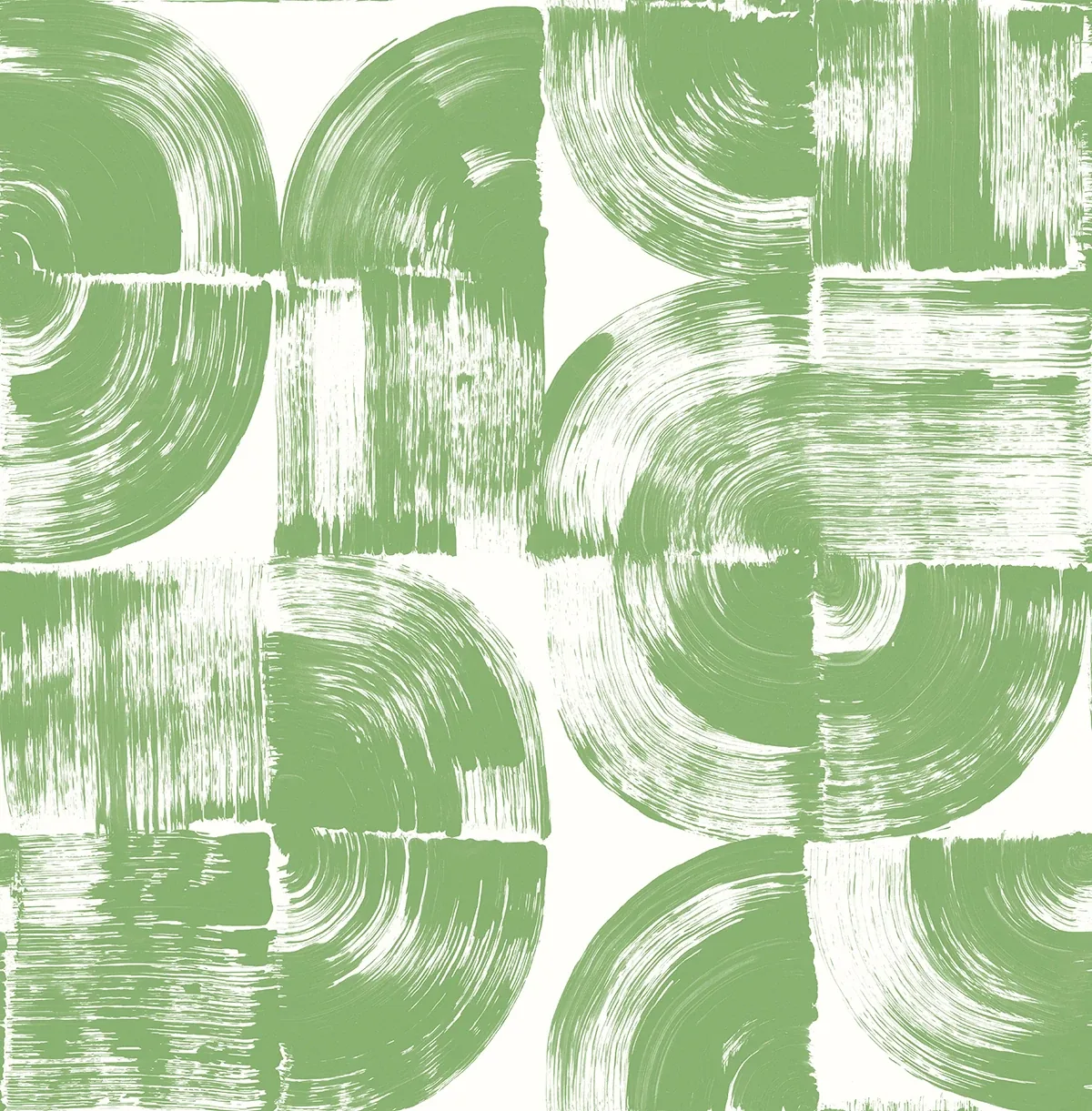 4014-26408 | Giulietta Green Painterly Geometric Wallpaper