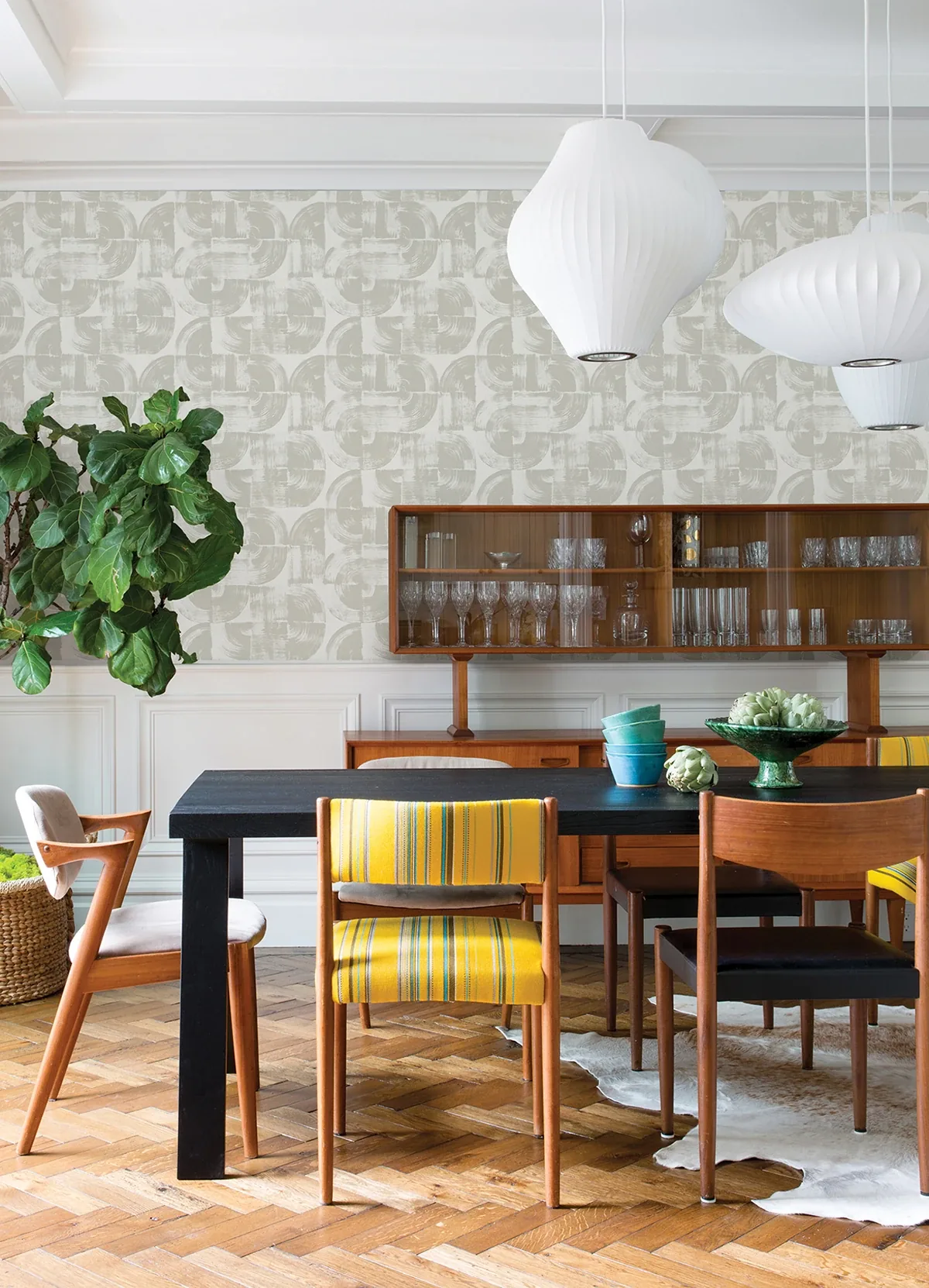A-Street Prints Giulietta Light Grey Painterly Geometric Wallpaper | Wallpaper Twins A-Street Prints Giulietta Light Grey Painterly Geometric Wallpaper - SKU 4014-26406