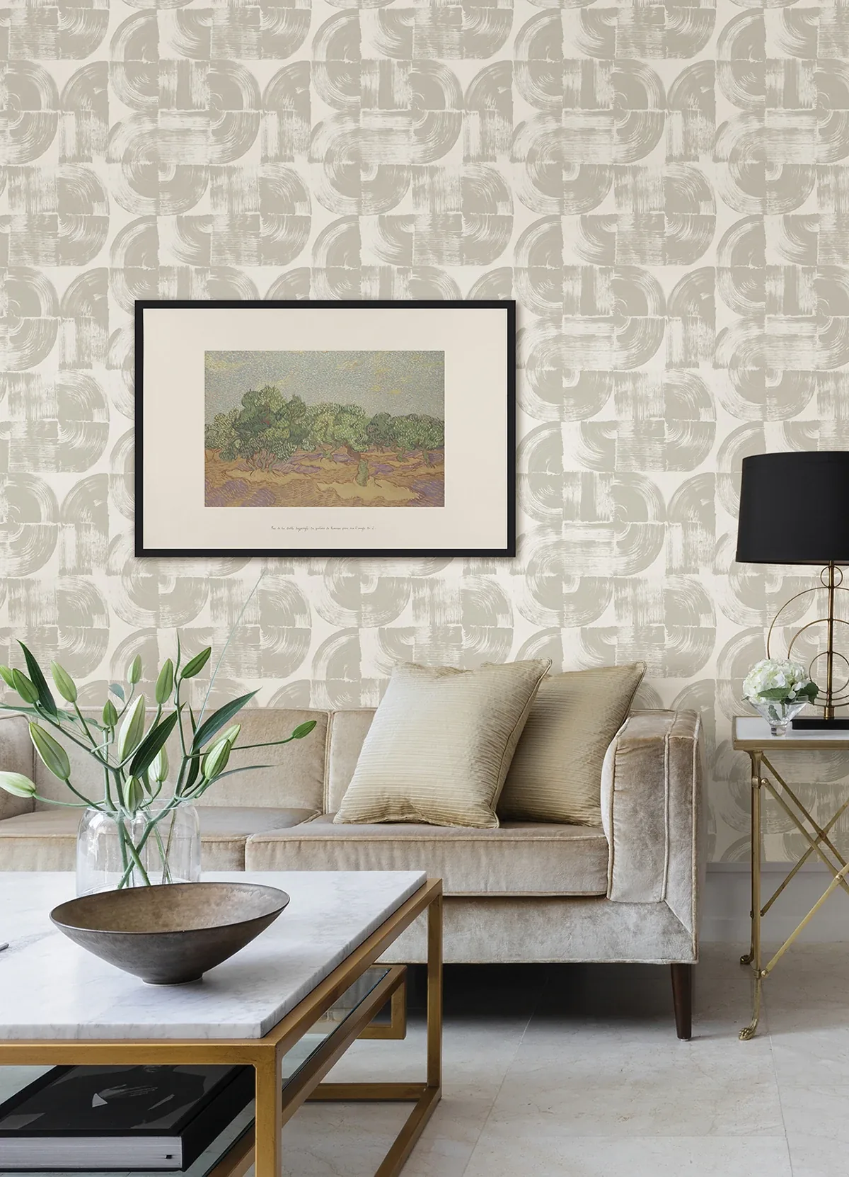 A-Street Prints Giulietta Light Grey Painterly Geometric Wallpaper | Wallpaper Twins A-Street Prints Giulietta Light Grey Painterly Geometric Wallpaper - SKU 4014-26406