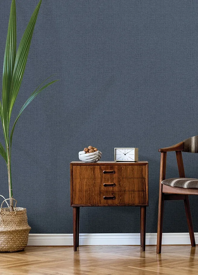 A-Street Prints Glen Dark Blue Texture Wallpaper | Wallpaper Twins A-Street Prints Glen Dark Blue Texture Wallpaper - SKU 4046-M1701