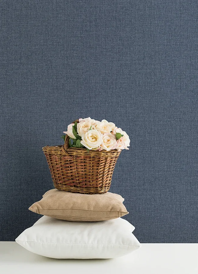 A-Street Prints Glen Dark Blue Texture Wallpaper | Wallpaper Twins A-Street Prints Glen Dark Blue Texture Wallpaper - SKU 4046-M1701