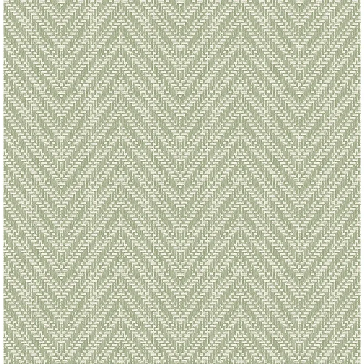 A-Street Prints Glynn Green Chevron Wallpaper - SKU 4122-27043
