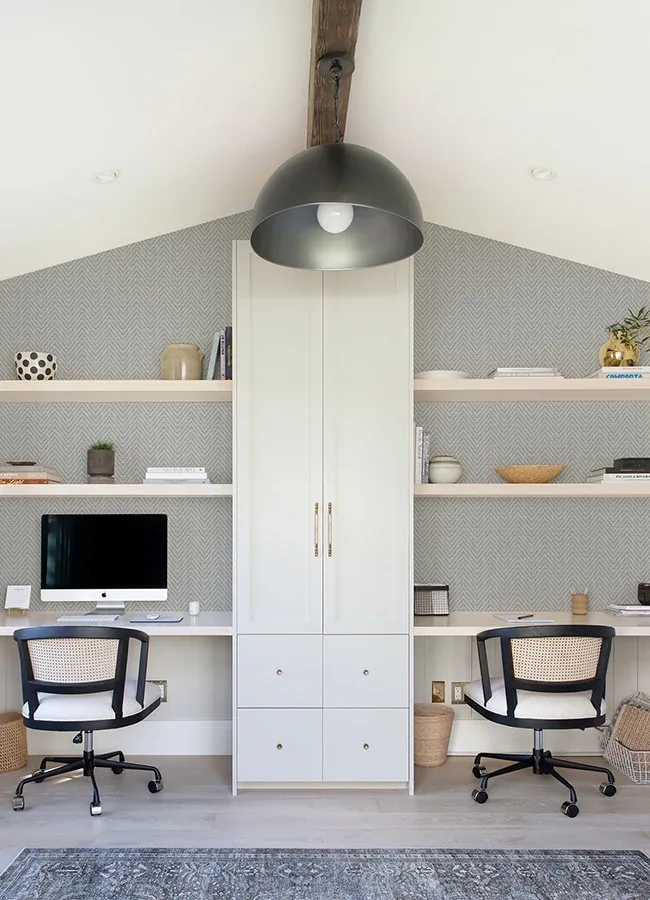 A-Street Prints Glynn Grey Chevron Wallpaper - SKU 4074-26650