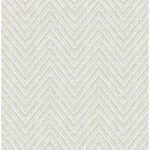 A-Street Prints Glynn Light Grey Chevron Wallpaper - SKU 4122-26652