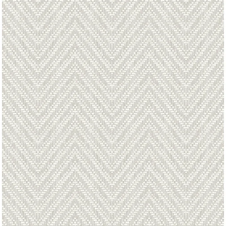 A-Street Prints Glynn Light Grey Chevron Wallpaper - SKU 4122-26652