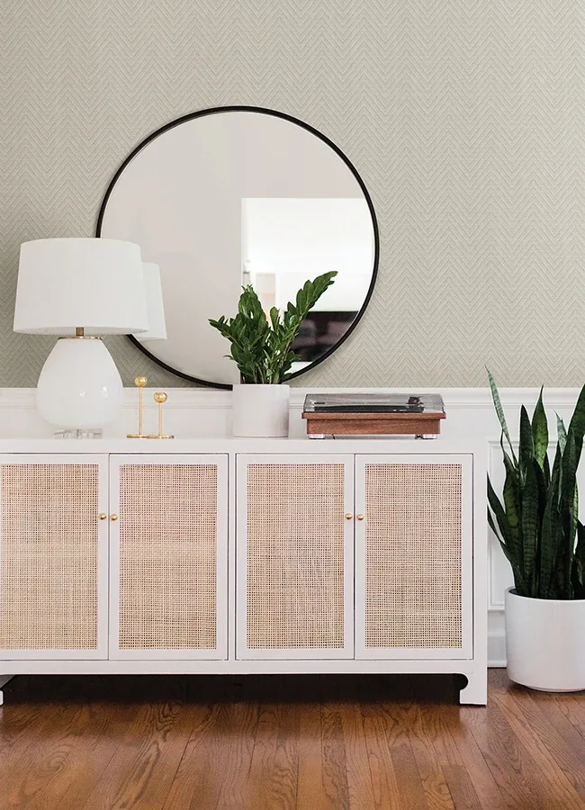 A-Street Prints Glynn Silver Chevron Wallpaper | Wallpaper Twins A-Street Prints Glynn Silver Chevron Wallpaper - SKU 4074-26651
