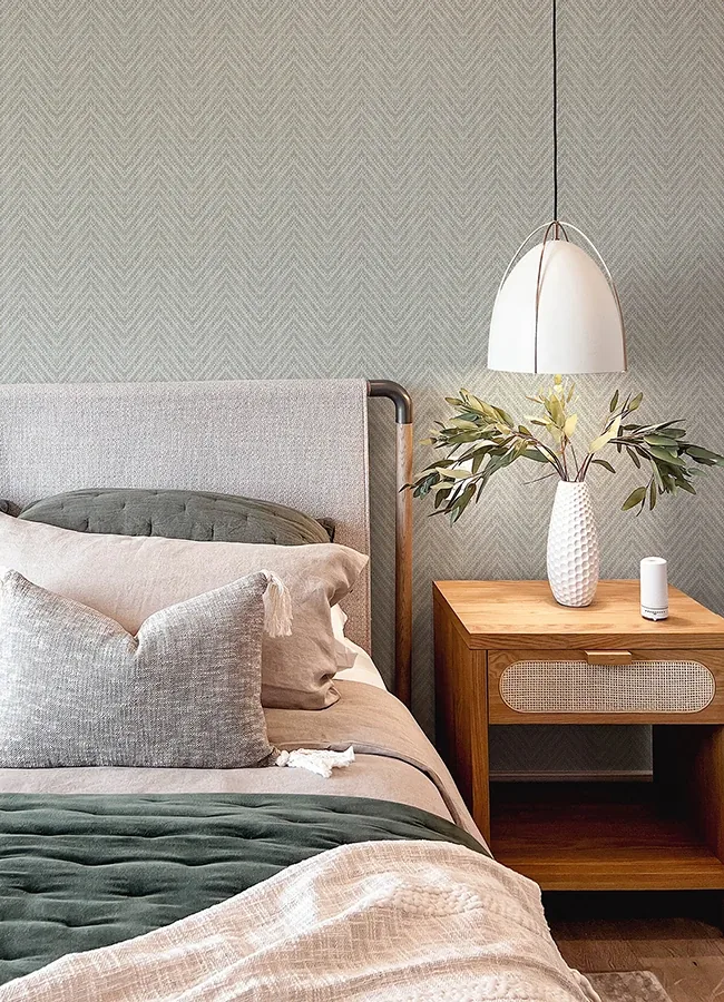 A-Street Prints Glynn Sterling Chevron Wallpaper | Wallpaper Twins A-Street Prints Glynn Sterling Chevron Wallpaper - SKU 4122-27042