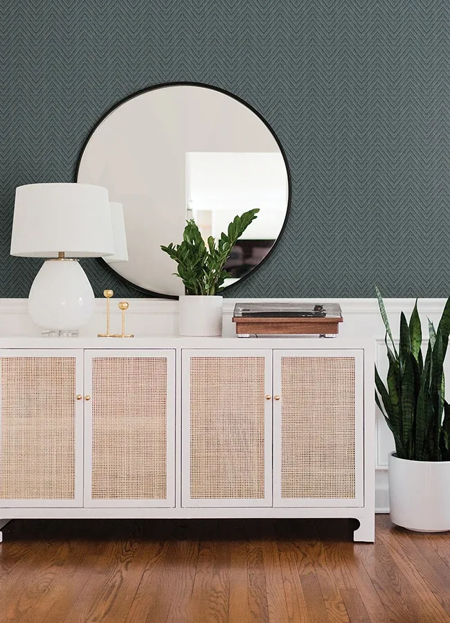 A-Street Prints Glynn Teal Chevron Wallpaper | Wallpaper Twins A-Street Prints Glynn Teal Chevron Wallpaper - SKU 4074-26654