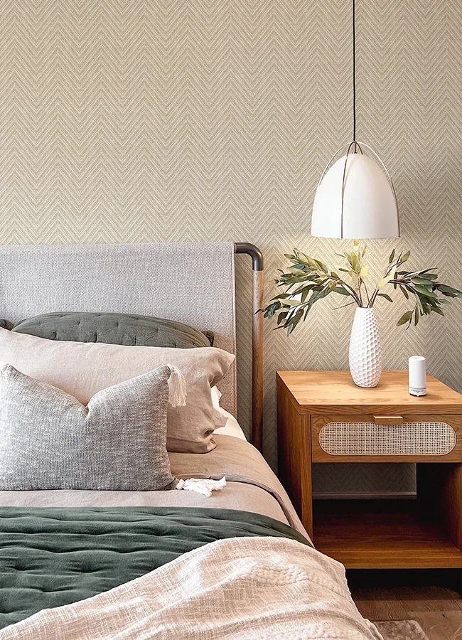 A-Street Prints Glynn Wheat Chevron Wallpaper | Wallpaper Twins A-Street Prints Glynn Wheat Chevron Wallpaper - SKU 4122-27045