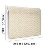 A-Street Prints Glynn Wheat Chevron Wallpaper | Wallpaper Twins A-Street Prints Glynn Wheat Chevron Wallpaper - SKU 4122-27045