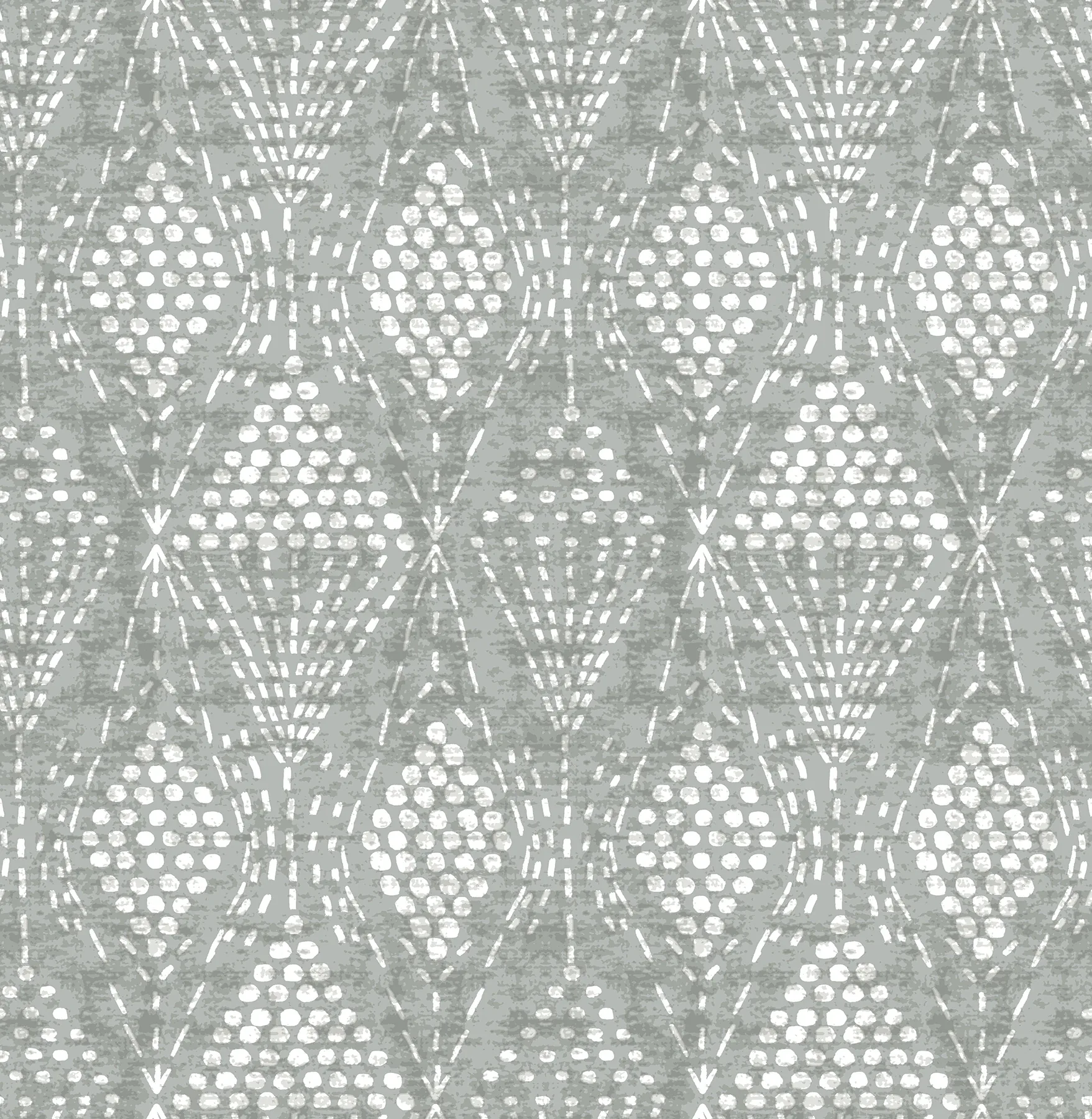 4081-26322 | Grady Grey Dotted Geometric Wallpaper