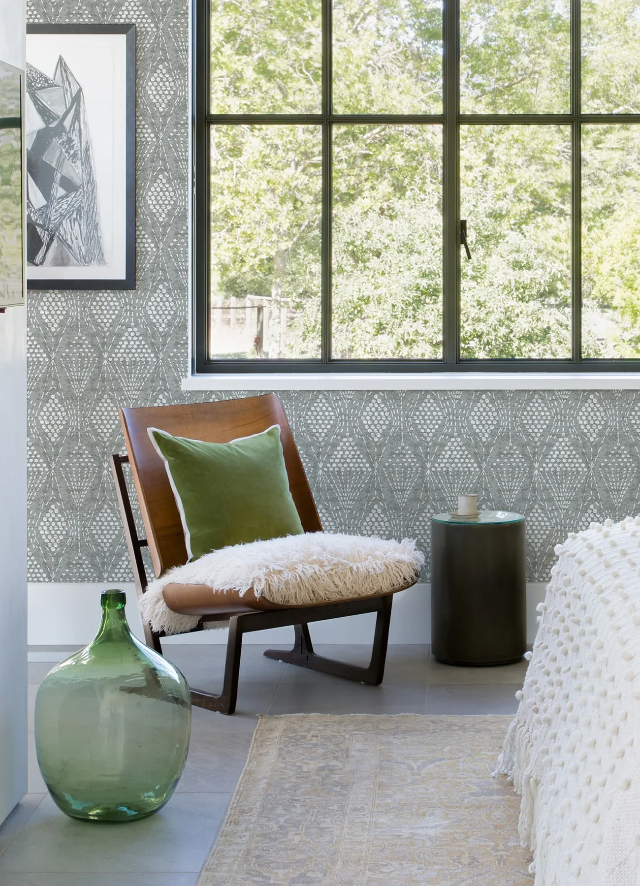 A-Street Prints Grady Grey Dotted Geometric Wallpaper | Wallpaper Twins A-Street Prints Grady Grey Dotted Geometric Wallpaper - SKU 4081-26322