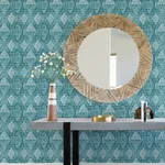A-Street Prints Grady Teal Dotted Geometric Wallpaper | Wallpaper Twins A-Street Prints Grady Teal Dotted Geometric Wallpaper - SKU 4081-26318