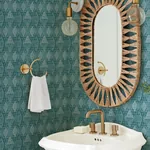 A-Street Prints Grady Teal Dotted Geometric Wallpaper | Wallpaper Twins A-Street Prints Grady Teal Dotted Geometric Wallpaper - SKU 4081-26318