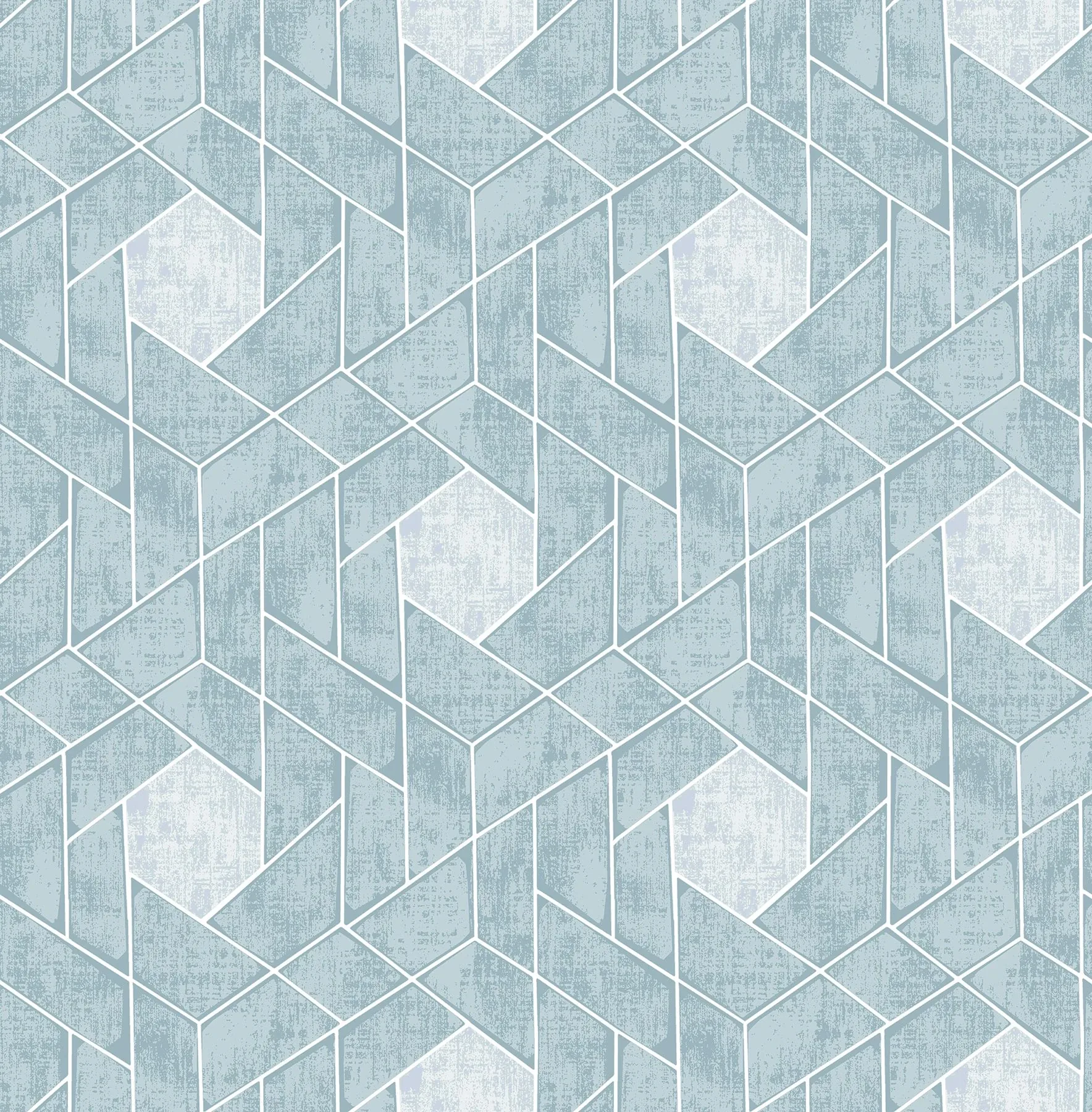2964-25904 | Granada Aqua Geometric Wallpaper