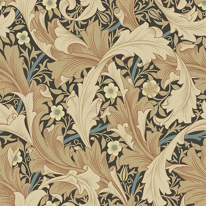 A-Street Prints Granville Apricot Leafy Vine Wallpaper - SKU 4153-82015