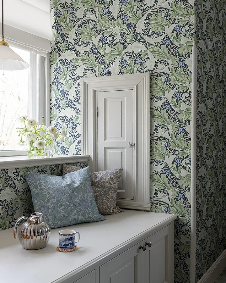A-Street Prints Granville Green Leafy Vine Wallpaper | Wallpaper Twins A-Street Prints Granville Green Leafy Vine Wallpaper - SKU 4153-82014