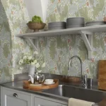 A-Street Prints Granville Olive Leafy Vine Wallpaper - SKU 4153-82012