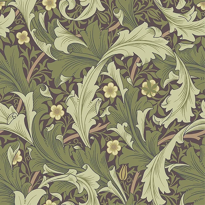 A-Street Prints Granville Plum Leafy Vine Wallpaper - SKU 4153-82013