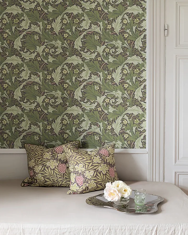 A-Street Prints Granville Plum Leafy Vine Wallpaper | Wallpaper Twins A-Street Prints Granville Plum Leafy Vine Wallpaper - SKU 4153-82013