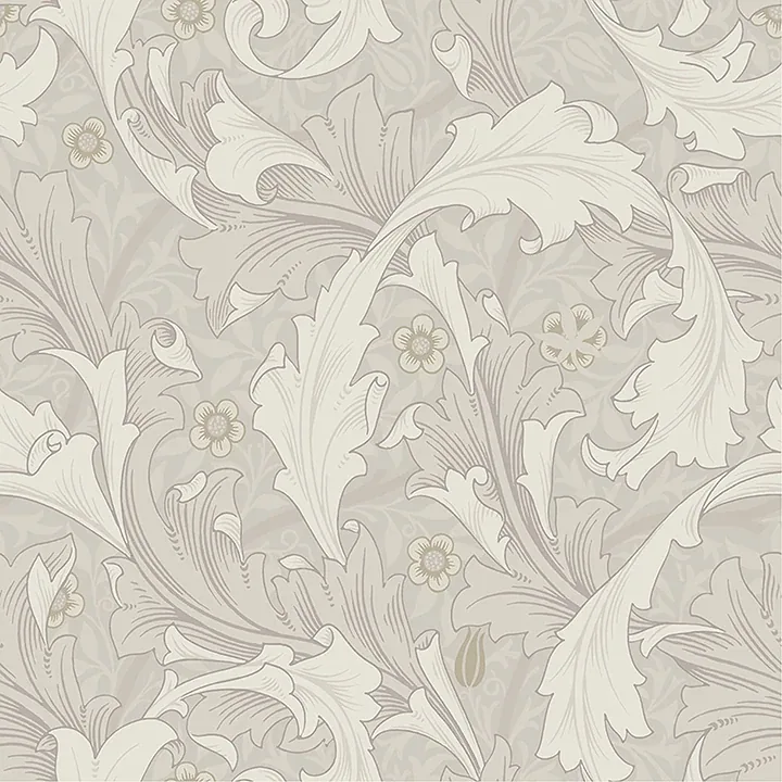 A-Street Prints Granville White Leafy Vine Wallpaper - SKU 4153-82011