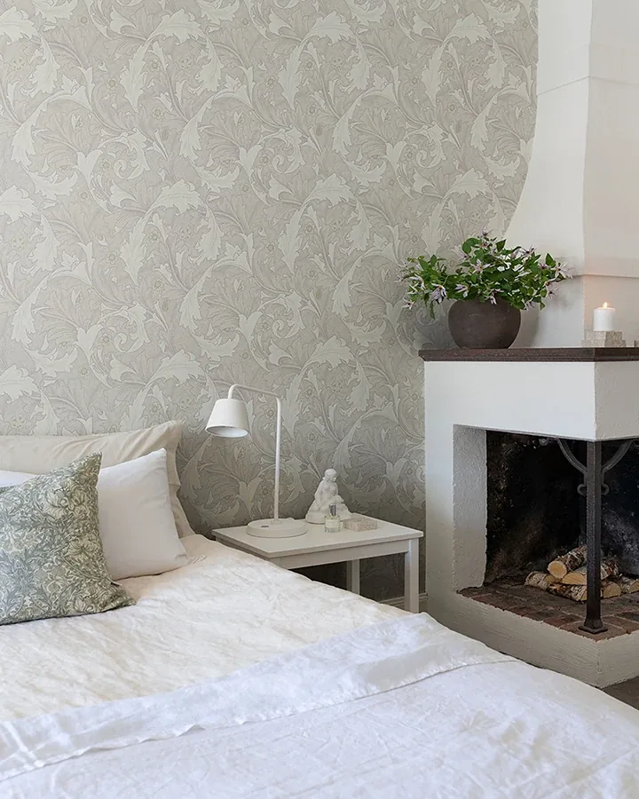 A-Street Prints Granville White Leafy Vine Wallpaper | Wallpaper Twins A-Street Prints Granville White Leafy Vine Wallpaper - SKU 4153-82011