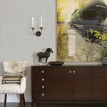 A-Street Prints Graphite Palm Weave Wallpaper - SKU 2785-24850