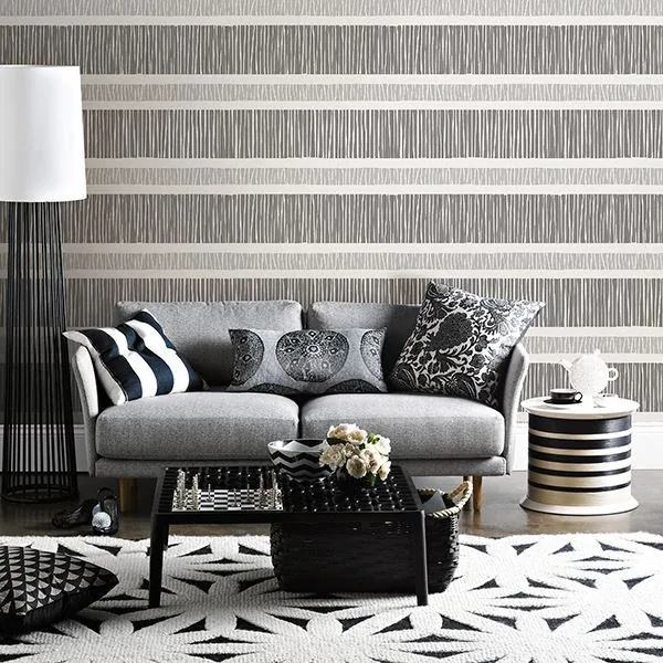 A-Street Prints Gravity Black Stripe Wallpaper - SKU 2716-23835