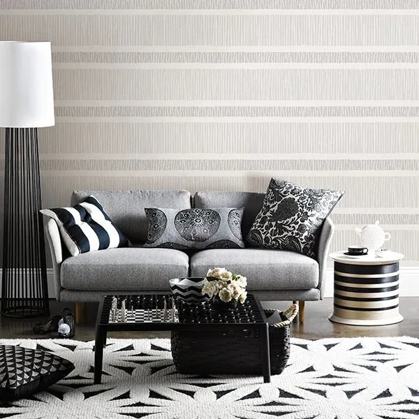 A-Street Prints Gravity Grey Stripe Wallpaper - SKU 2716-23836