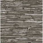 A-Street Prints Green Stacked Slate Wallpaper - SKU 2701-22351