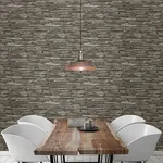 A-Street Prints Green Stacked Slate Wallpaper - SKU 2701-22351