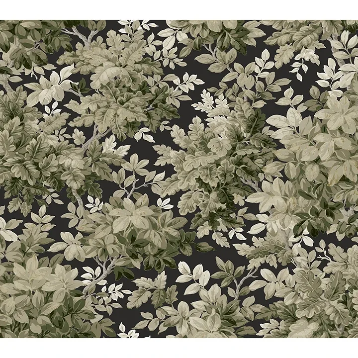A-Street Prints Greenwood Black Deciduous Wallpaper - SKU 4147-80005