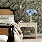 A-Street Prints Greenwood Black Deciduous Wallpaper - SKU 4147-80005