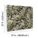 A-Street Prints Greenwood Black Deciduous Wallpaper - SKU 4147-80005