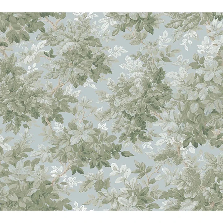 A-Street Prints Greenwood Light Blue Deciduous Wallpaper - SKU 4147-80007