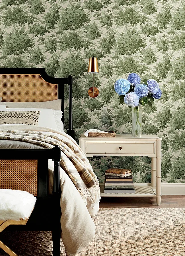 A-Street Prints Greenwood Moss Deciduous Wallpaper - SKU 4147-80006
