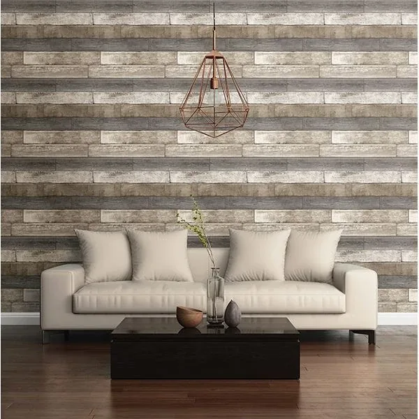 A-Street Prints Grey Weathered Plank Wallpaper | Wallpaper Twins A-Street Prints Grey Weathered Plank Wallpaper - SKU 2701-22345