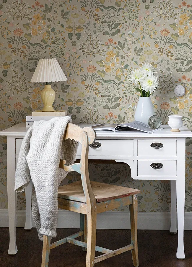 A-Street Prints Groh Apricot Floral Wallpaper | Wallpaper Twins A-Street Prints Groh Apricot Floral Wallpaper - SKU 4143-22003