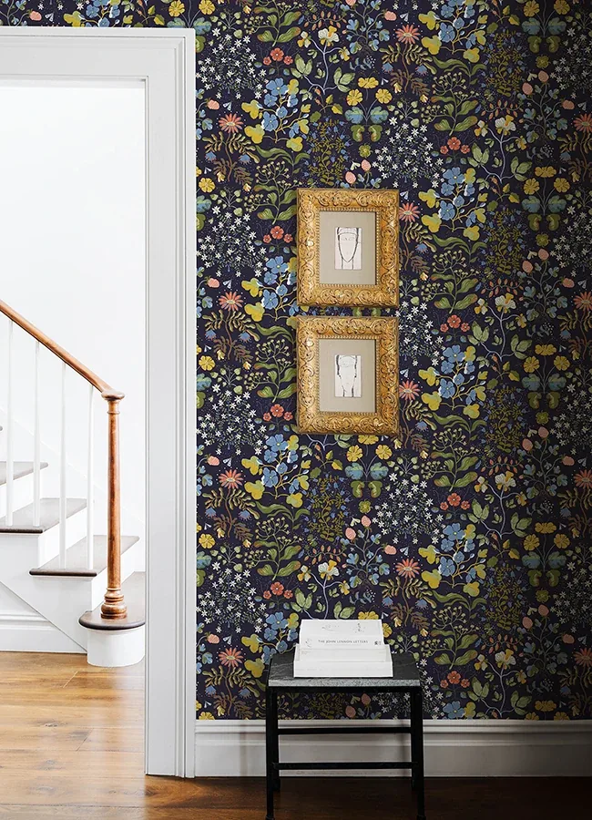 A-Street Prints Groh Dark Blue Floral Wallpaper | Wallpaper Twins A-Street Prints Groh Dark Blue Floral Wallpaper - SKU 4143-22002