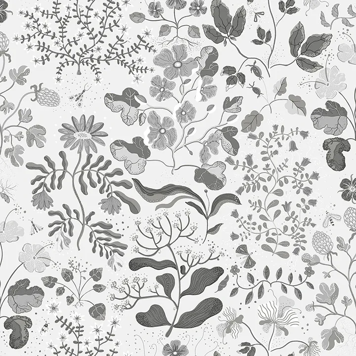 A-Street Prints Groh Grey Floral Wallpaper - SKU 4143-22029