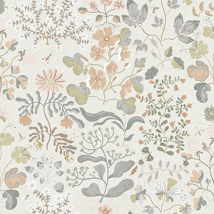 A-Street Prints Groh Neutral Floral Wallpaper - SKU 4143-22004