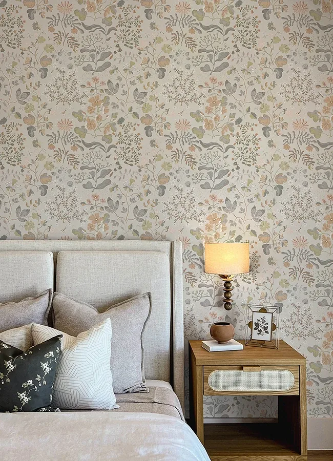 A-Street Prints Groh Neutral Floral Wallpaper - SKU 4143-22004