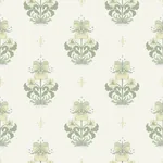 A-Street Prints Gullvie White Pansies Wallpaper | Wallpaper Twins A-Street Prints Gullvie White Pansies Wallpaper - SKU 4201-48005