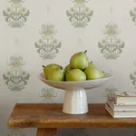 A-Street Prints Gullvie White Pansies Wallpaper | Wallpaper Twins A-Street Prints Gullvie White Pansies Wallpaper - SKU 4201-48005