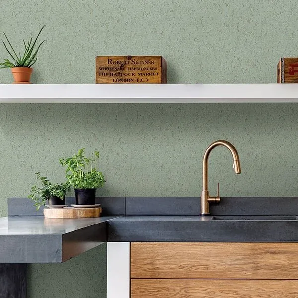 A-Street Prints Guri Green Faux Concrete Wallpaper | Wallpaper Twins A-Street Prints Guri Green Faux Concrete Wallpaper - SKU 2908-25316